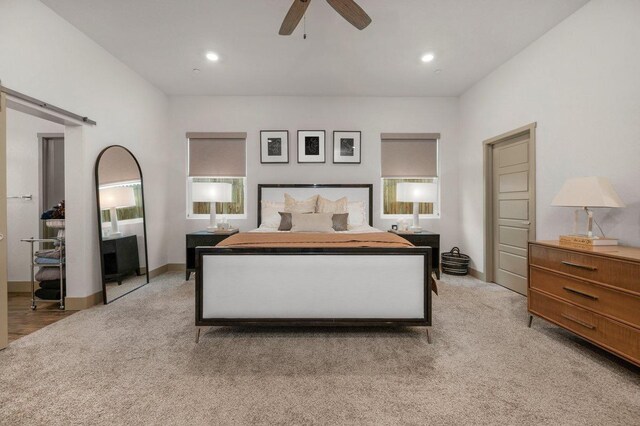 855 Groveland Ave W, Madera, CA 93636 - bedroom featuring light colored carpet, recessed lighting, and baseboards