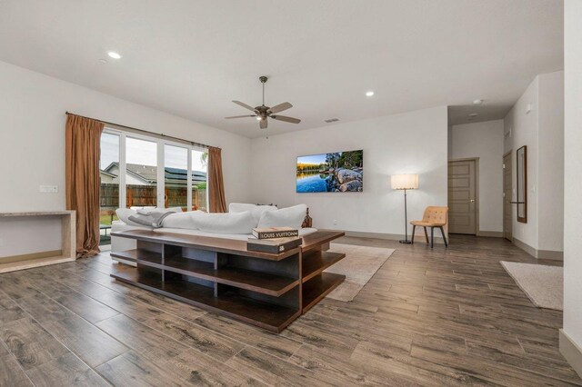 855 Groveland Ave W, Madera, CA 93636 - bedroom featuring baseboards, recessed lighting, and wood finished floors