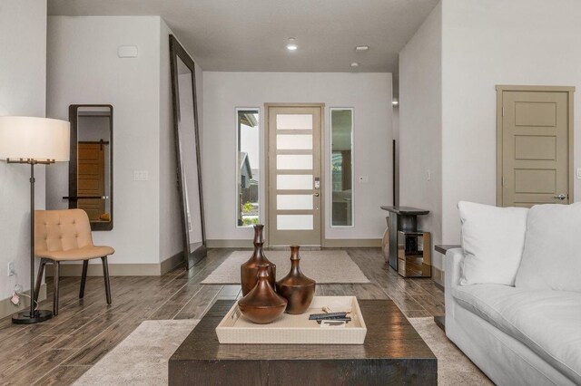 855 Groveland Ave W, Madera, CA 93636 - living area with recessed lighting, baseboards, and wood finished floors
