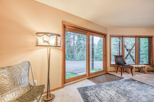 40596 Wild Iris Ln, Shaver Lake, CA 93664 - sitting room featuring carpet flooring and baseboards