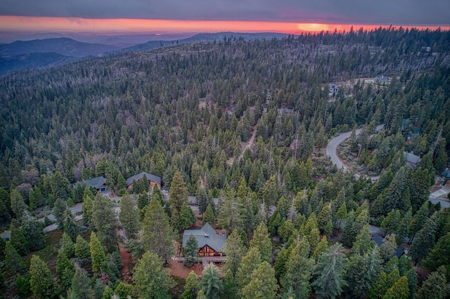 40596 Wild Iris Ln, Shaver Lake, CA 93664 - aerial view with a view of trees and a mountain view