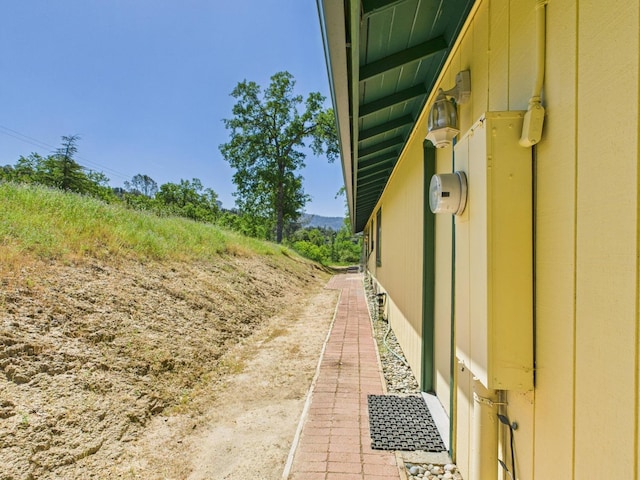view of side of property