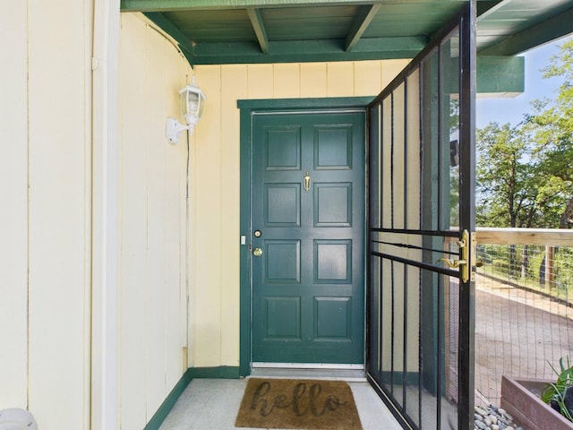 view of property entrance