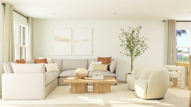 view of living area