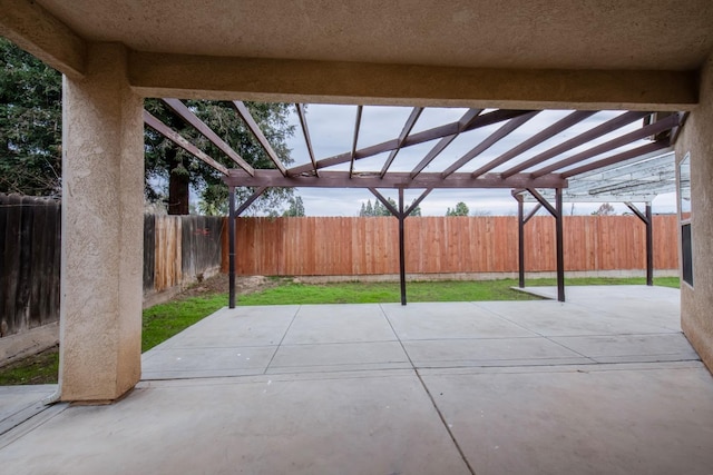 7224 N Bonadelle Ave, Fresno, CA 93720 - view of patio / terrace featuring a pergola and a fenced backyard