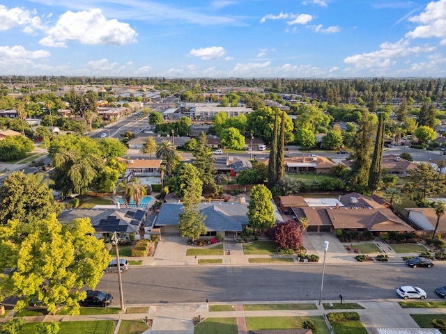 drone / aerial view featuring a residential view