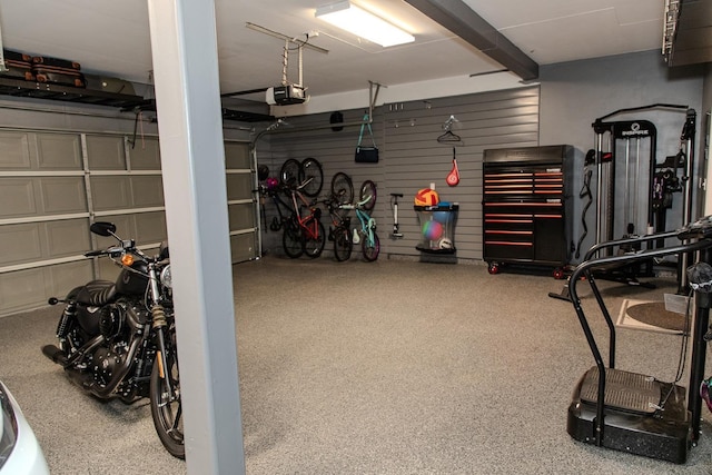 3107 Indianapolis Ave, Clovis, CA 93619 - garage featuring a garage door opener