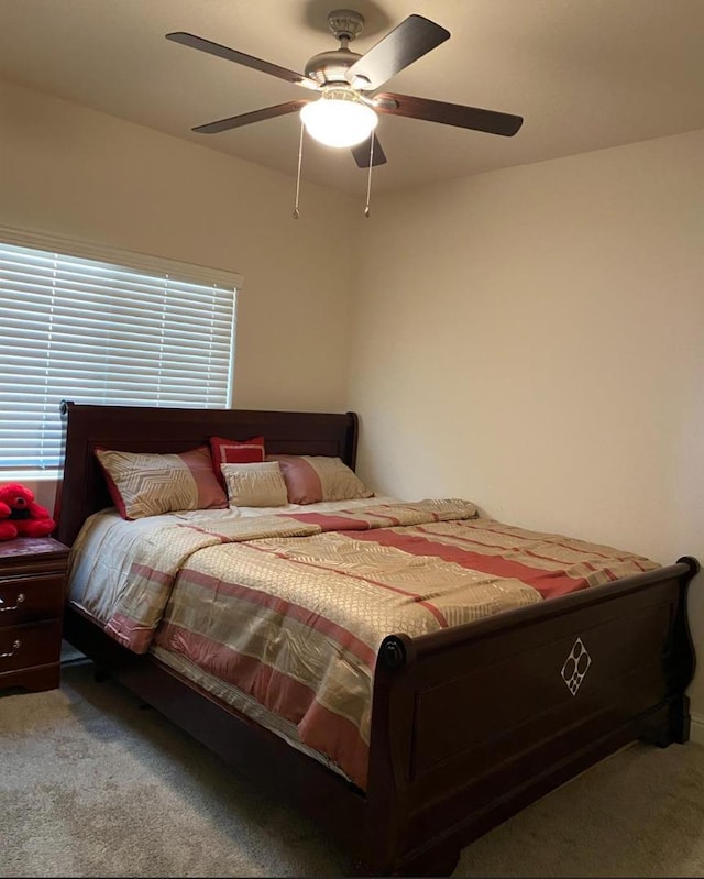 5244 W Fern Ave, Fresno, CA 93722 - carpeted bedroom with ceiling fan