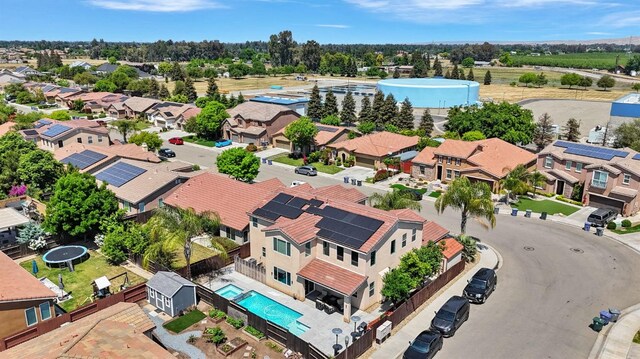 aerial view featuring a residential view