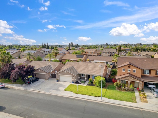 bird's eye view with a residential view