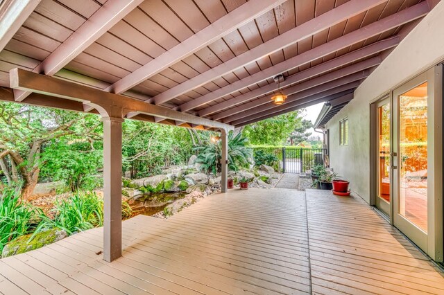 1409 W Big Sandy Rd, Fresno, CA 93711 - deck with fence