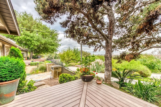 1409 W Big Sandy Rd, Fresno, CA 93711 - view of wooden terrace