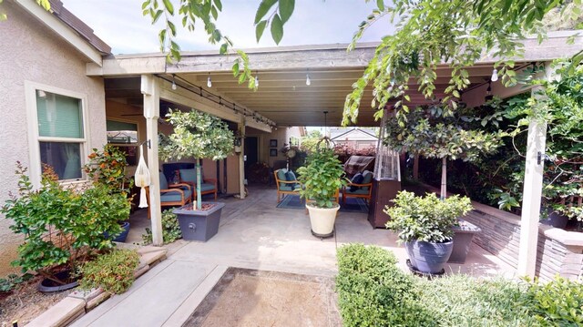 view of patio / terrace featuring outdoor lounge area