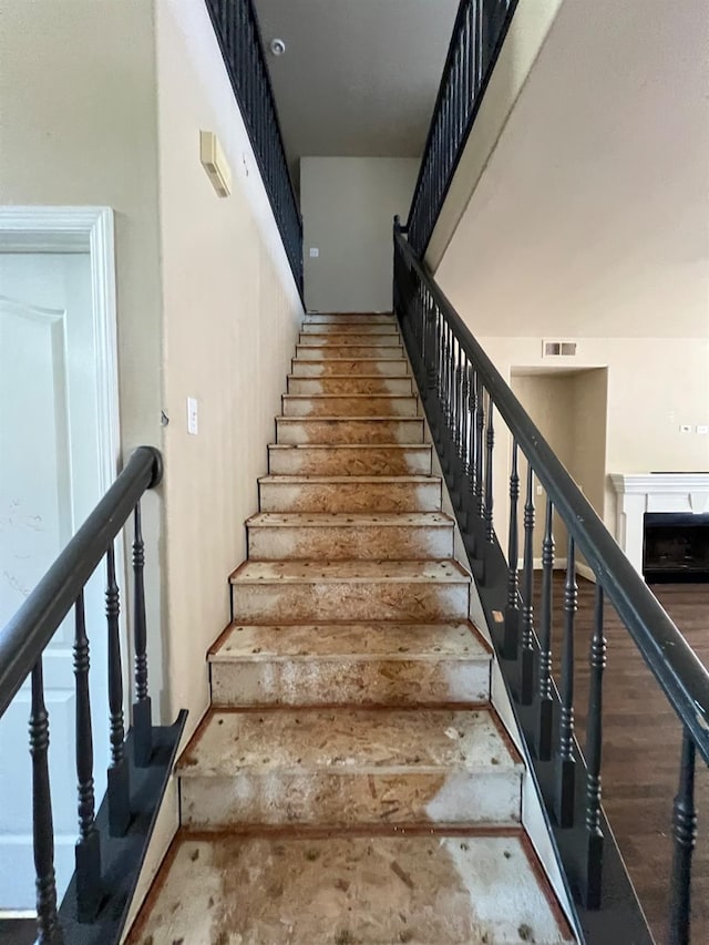 view of stairway