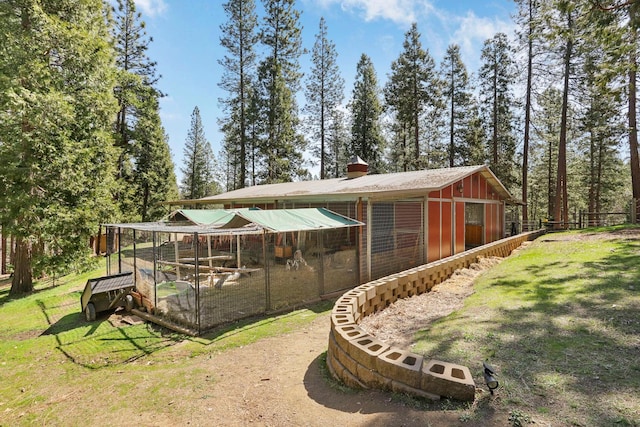 view of poultry coop