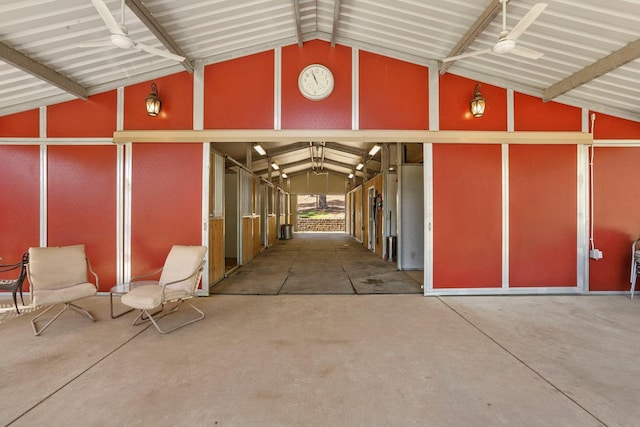 view of horse barn