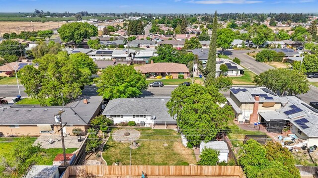 aerial view featuring a residential view