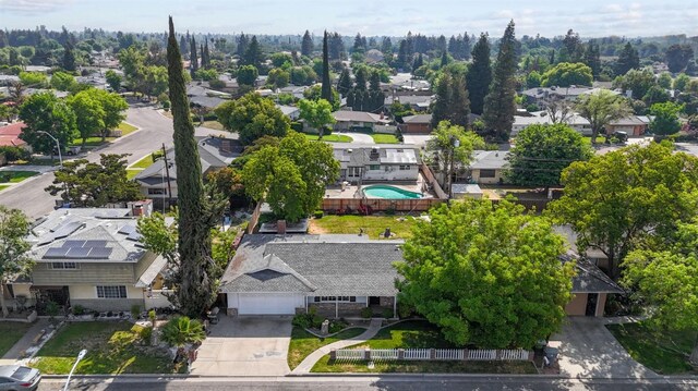bird's eye view featuring a residential view