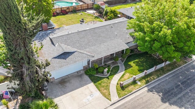 birds eye view of property