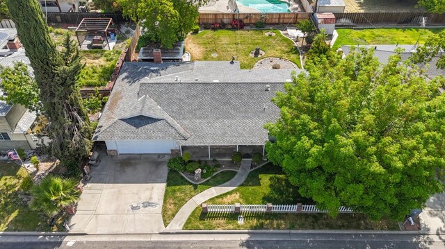 birds eye view of property