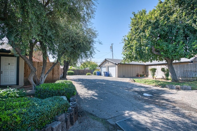 view of street with driveway
