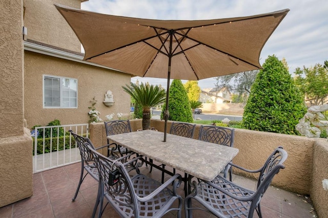 view of patio / terrace with outdoor dining space