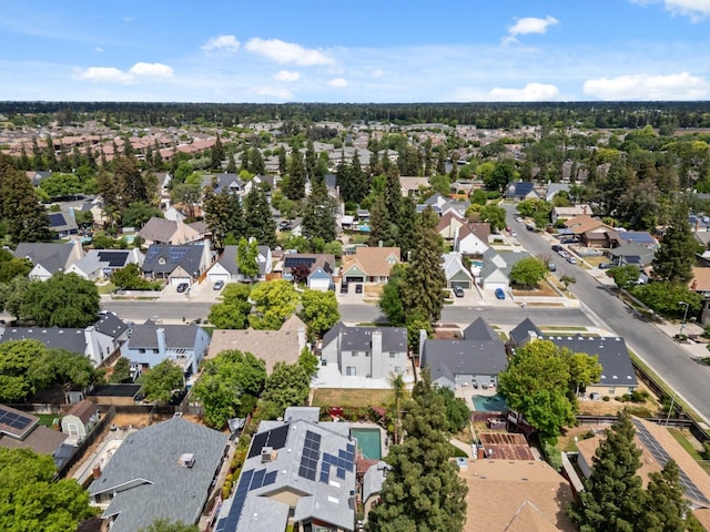 bird's eye view featuring a residential view