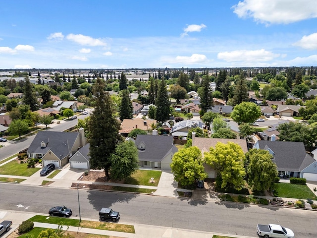 aerial view featuring a residential view