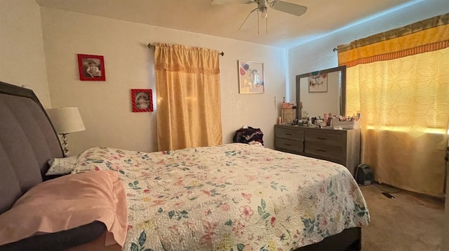 3535 E Grant Ave, Fresno, CA 93702 - bedroom featuring carpet flooring and a ceiling fan