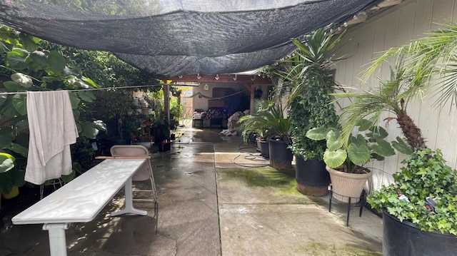 view of patio / terrace with fence