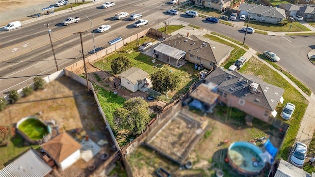 4185 E Turner Ave, Fresno, CA 93702 - birds eye view of property featuring a residential view