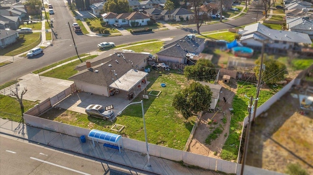 4185 E Turner Ave, Fresno, CA 93702 - birds eye view of property featuring a residential view