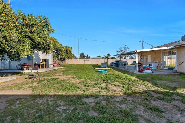 4185 E Turner Ave, Fresno, CA 93702 - view of yard with fence and a patio