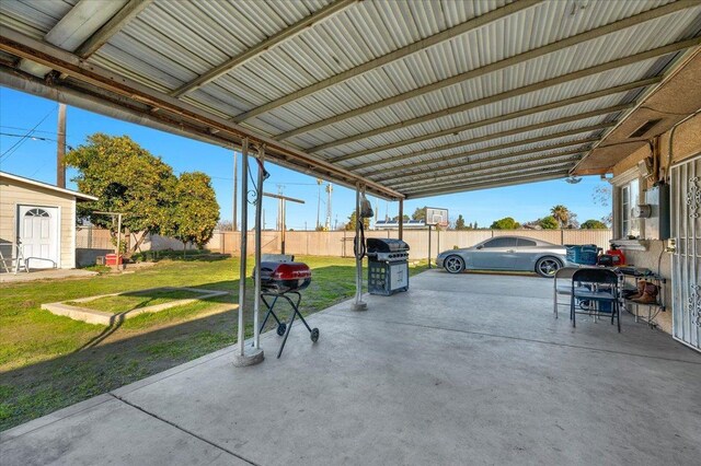 4185 E Turner Ave, Fresno, CA 93702 - view of patio featuring fence and area for grilling