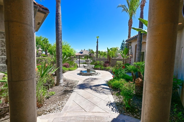 view of patio with fence