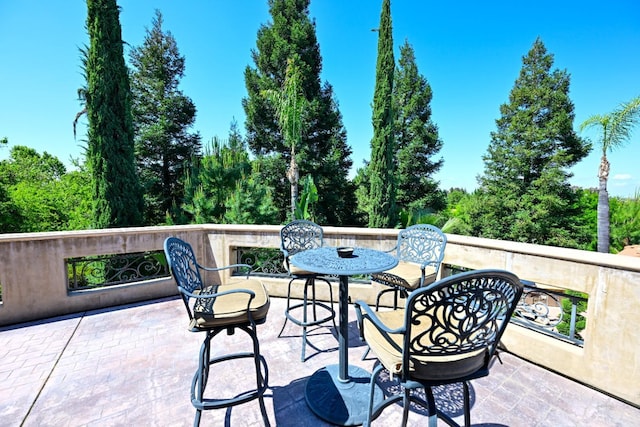 view of patio