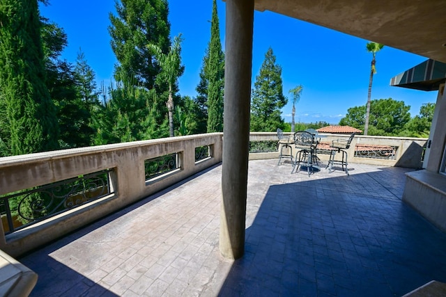 view of patio / terrace with outdoor dining area