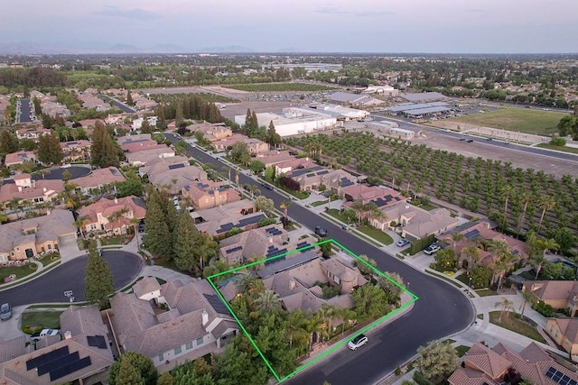 71 Omaha Ave, Clovis, CA 93619 - aerial perspective of suburban area featuring property boundaries highlighted