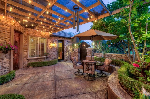 71 Omaha Ave, Clovis, CA 93619 - view of patio / terrace featuring a pergola and outdoor dining area