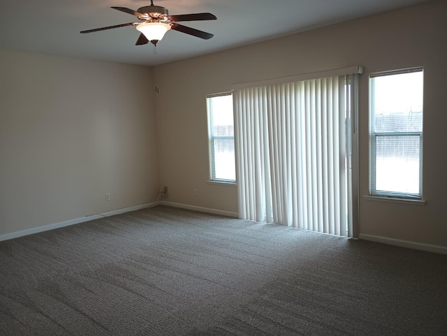 2979 Duncan Ave, Clovis, CA 93611 - carpeted spare room featuring plenty of natural light, ceiling fan, and baseboards