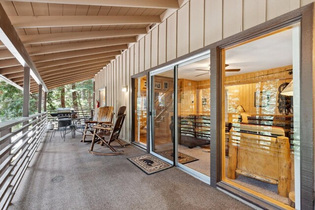 1167 Silver Tip Ln, Fish Camp, CA 93623 - patio / terrace with a grill