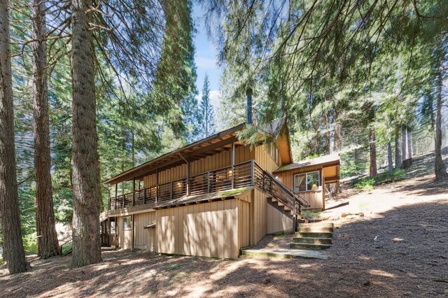 1167 Silver Tip Ln, Fish Camp, CA 93623 - back of house featuring a deck