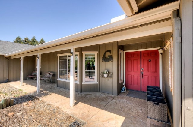 view of exterior entry