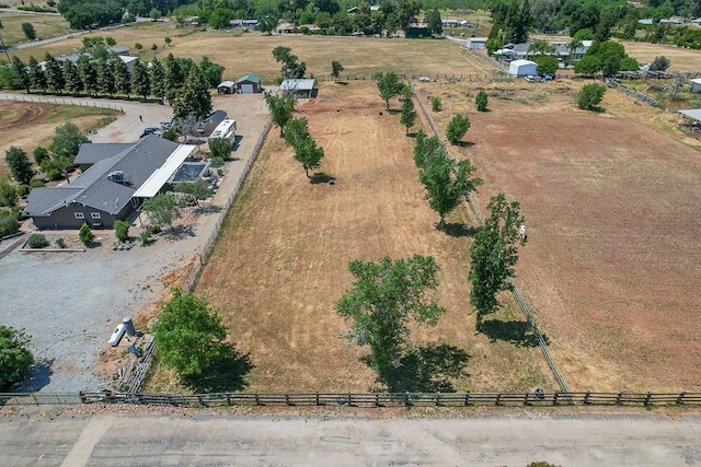 aerial view featuring a rural view
