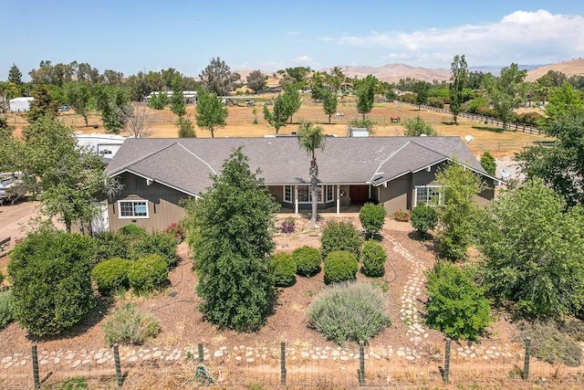 20794 E Weldon Ave, Sanger, CA 93657 - view from above of property with mountains