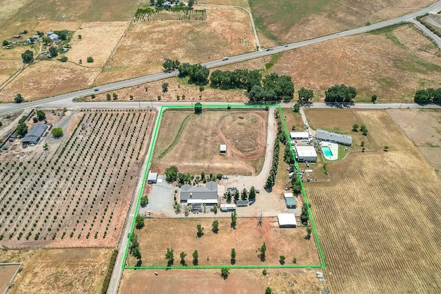 20794 E Weldon Ave, Sanger, CA 93657 - view of rural area featuring property parcel outlined and extensive farmland