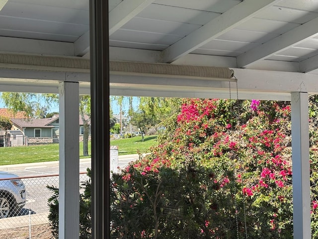 exterior details featuring fence