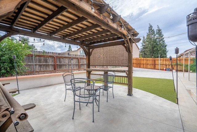 2776 Keats Ave, Clovis, CA 93611 - view of patio featuring a fenced backyard and a pergola