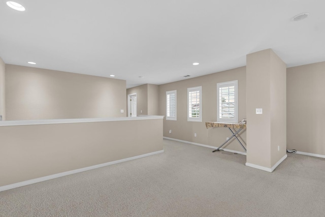 2776 Keats Ave, Clovis, CA 93611 - below grade area with baseboards, light carpet, and recessed lighting