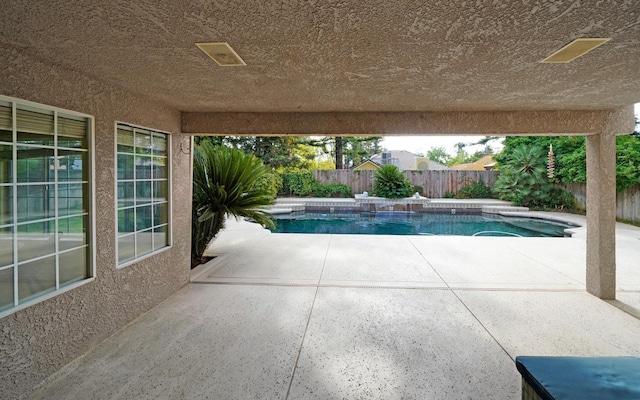 8164 N 8th St, Fresno, CA 93720 - view of swimming pool featuring a patio and a fenced backyard